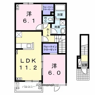 ピース マインド【2階】の間取り