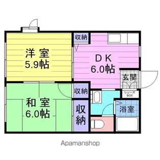 ヴェルジュS【101号室】の間取り