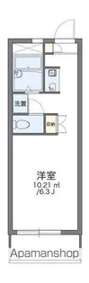 レオパレス谷津【1階】の間取り