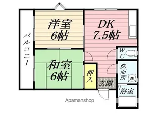ピュアSEVEN【502号室】の間取り