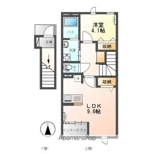 アヴニールブリエ【2階】の間取り