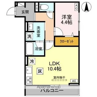 DーGRAN 飯田町【1階】の間取り