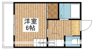 ハーモニーパレス女池【105号室】の間取り