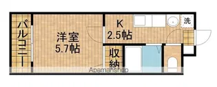 リエス上島A【4階】の間取り