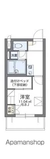 レオパレスハーナ【4階】の間取り