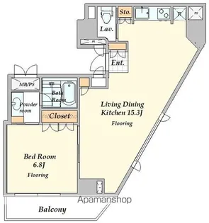 ステイレジデンス西新宿【12階】の間取り