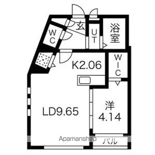 LOTUS大通公園【203号室号室】の間取り
