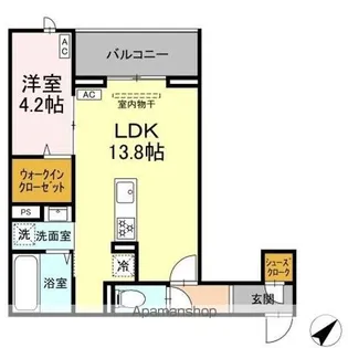 CLASSEUM都賀【3階】の間取り