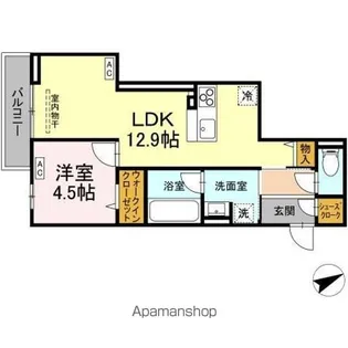 FOREST COURT三番町【2階】の間取り
