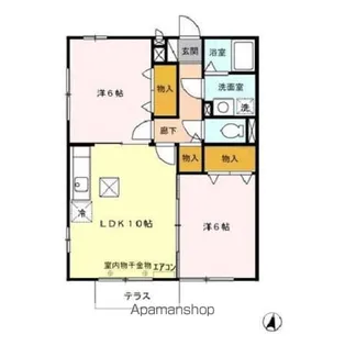 ヴィラージュ南流山【1階】の間取り