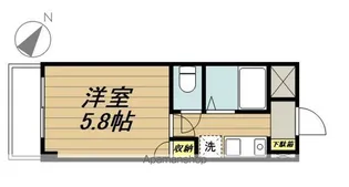 山一ビル【202号室】の間取り
