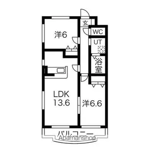 プリミエール清水【2階】の間取り