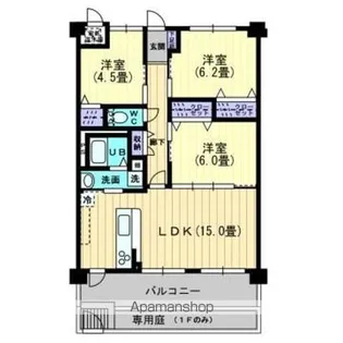 アルテミスガーデン【1階】の間取り