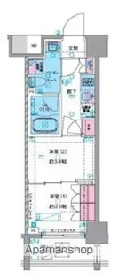 ジェノヴィア浅草Ⅵスカイガーデン【9階】の間取り