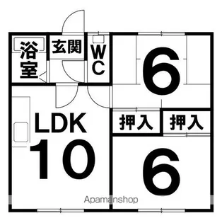 ポテトハイム【2階】の間取り