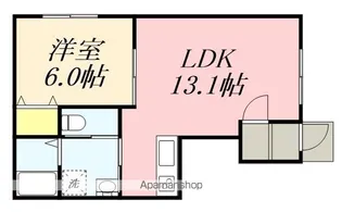 CIEL B(シエルB)【103号室】の間取り