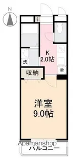 マリベール松並W【302号室】の間取り