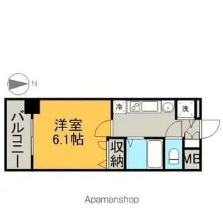プレサンス名古屋STATIONアブソリュート【7階】の間取り