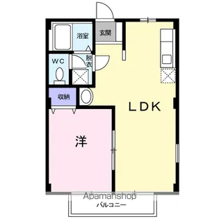 フレア12B【1階】の間取り