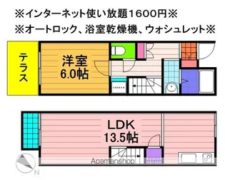 レオネクスト花見川【1階】の間取り