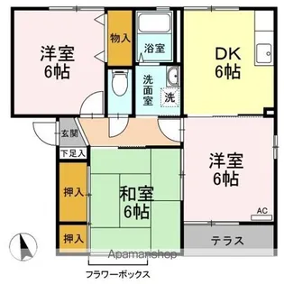 エスポワール B【1階】の間取り