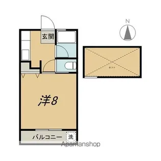 KMコーポ太田A【102号室】の間取り