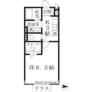 シャルト【1階】の間取り