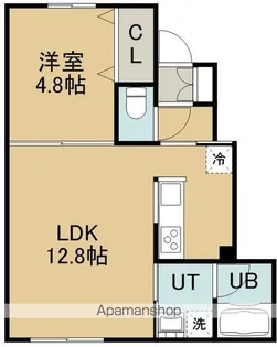 SCELTA(シエルタ)【102号室】の間取り