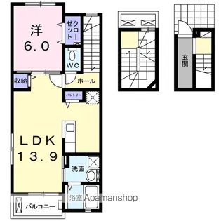 プーロ フィウーメ【3階】の間取り