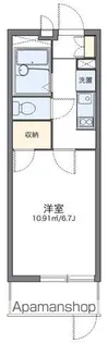 レオパレスシャトレ香椎【1階】の間取り
