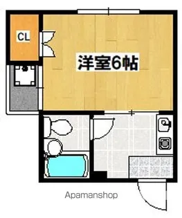 ハイツゆり【3階】の間取り