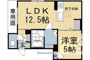 リガールメゾン円町【1階】の間取り