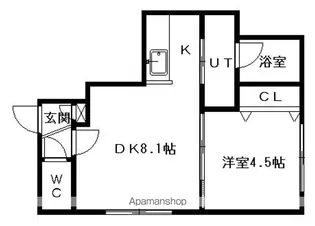 レユシール【205号室】の間取り