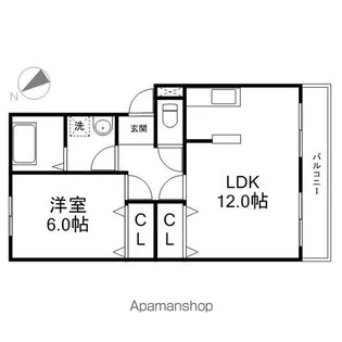 グランベールJIN【2階】の間取り