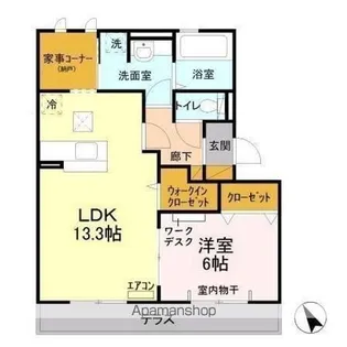 クレーストS【1階】の間取り