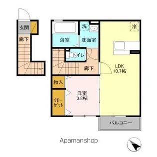 ブルーメ【2階】の間取り