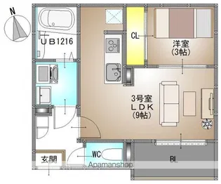 仮称)REGALEST 富田3【1階】の間取り