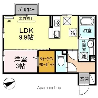 スクーデリア【1階】の間取り