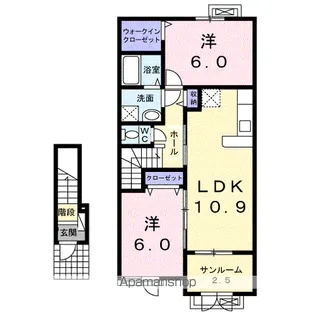 セレノⅡ【2階】の間取り