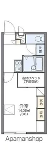 レオパレスヴィラージュ彩【202号室】の間取り