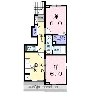 フィロンドールB【1階】の間取り