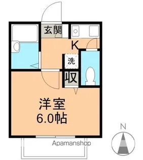 リバティーウイング【101号室】の間取り
