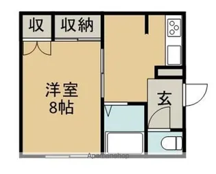 ハイツカノヤ【1階】の間取り