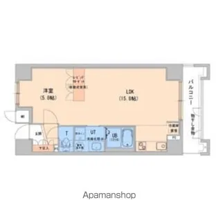 エナコート知事公館前【4階】の間取り