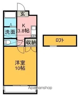 ドエール住吉C【2階】の間取り