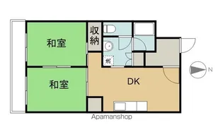 アーバンコート泉宮【1階】の間取り