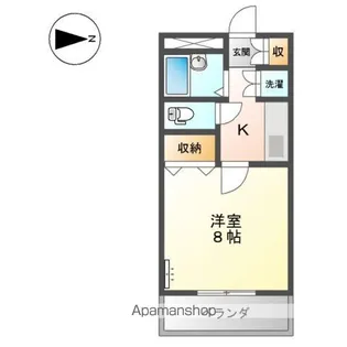 シティーハイツ【305号室】の間取り