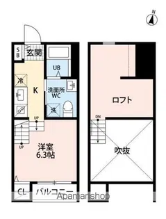FLATS博多南【103号室】の間取り