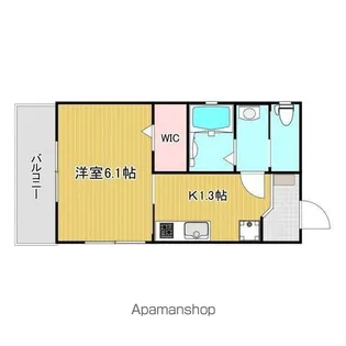 ルシエル城ケ堀【301号室号室】の間取り
