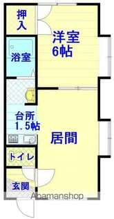 サンピステ【201号室】の間取り